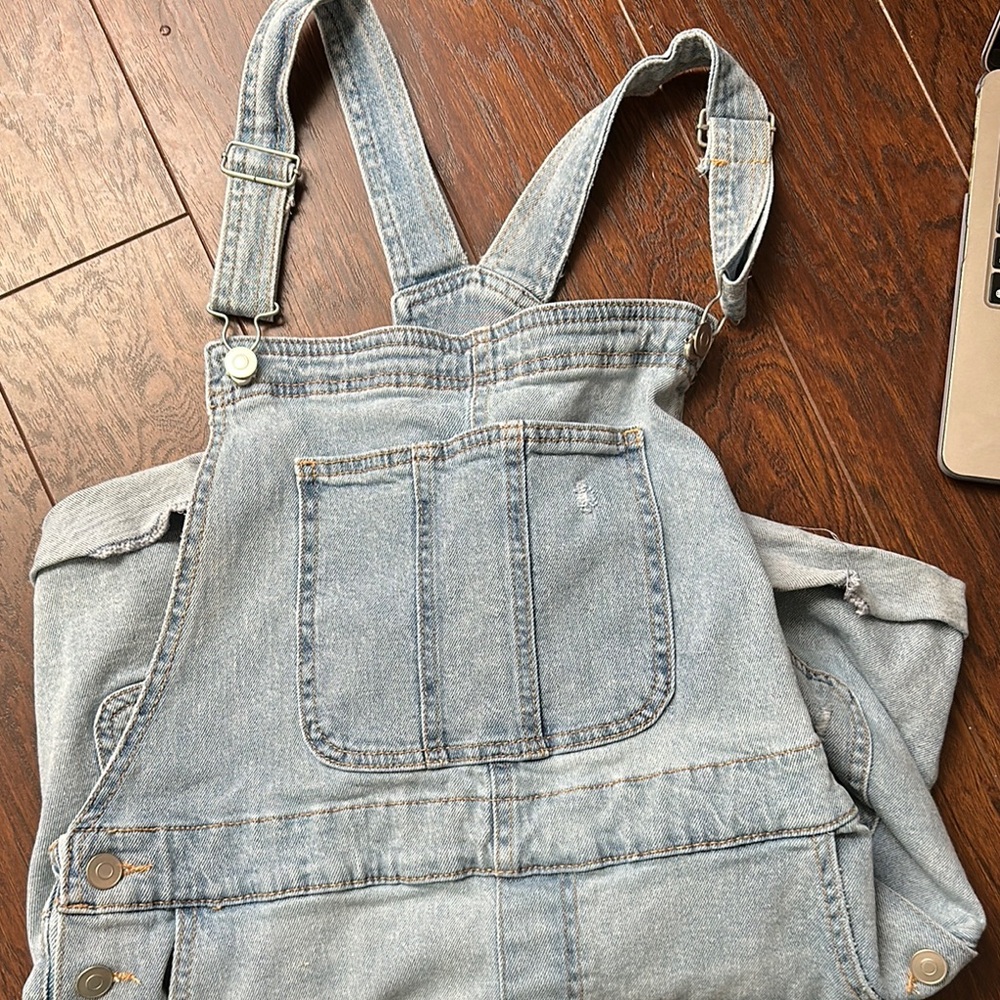 Light Blue Denim Overalls